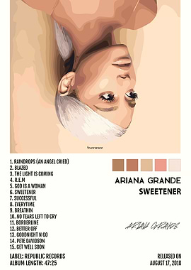 Ariana Grande Sweetener Album Cover Art