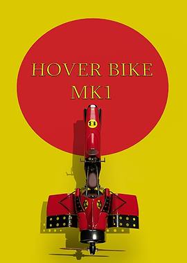 Hover Bike MK1 on Yellow Background