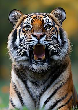 Roaring Tiger Portrait