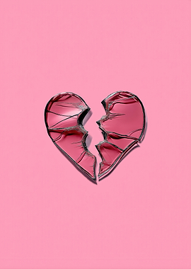 Pink Broken Heart