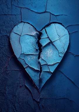 Cracked Blue Heart
