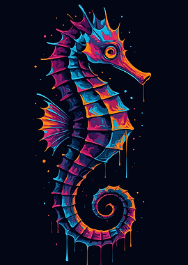 Colorful Seahorse