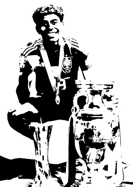 Lamine Yamal with Trophy