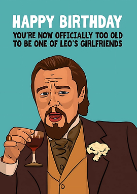 Leonardo DiCaprio Birthday Card