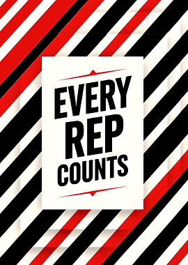 Every Rep Counts Motivational Poster