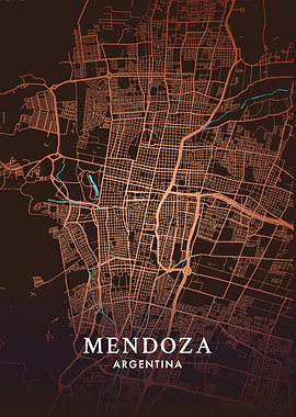 Mendoza City Map