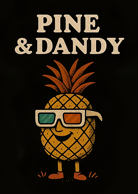 Pine & Dandy Pineapple Cartoon