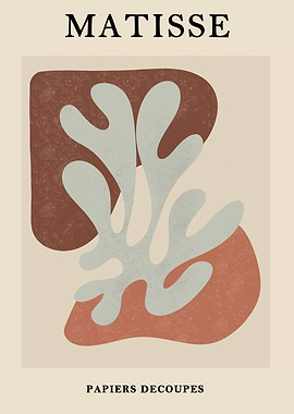 Matisse Inspired Abstract Art Print