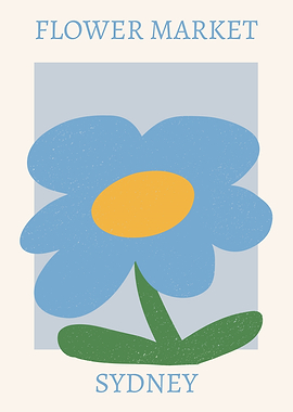 Flower Market Sydney Art Print