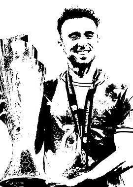 Diogo Jota with Trophy