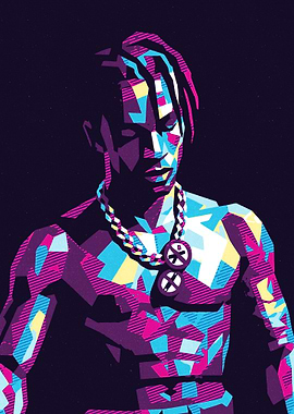 travis scott retro art