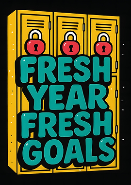 Fresh Year Fresh Goals Locker Art