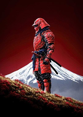 Samurai Warrior Mount Fuji