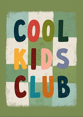 Cool Kids Club Colorful Graphic