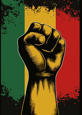 Raised Fist Power Symbol Illustration