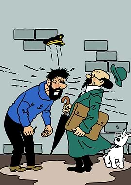 Tintin: Captain Haddock and Professor Calculus
