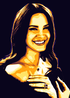 Lana Del Rey Portrait Art