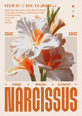 Narcissus Flower Art Print