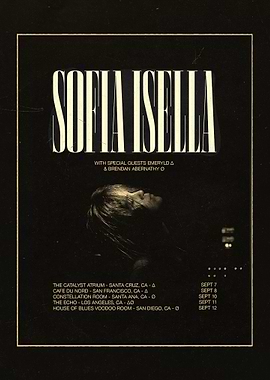 Sofia Isella Concert Poster