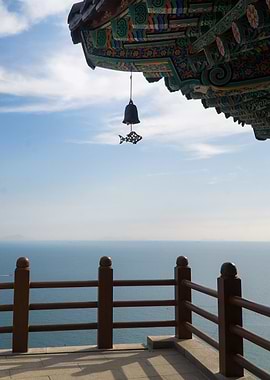 Korean buddhist temple fish bell