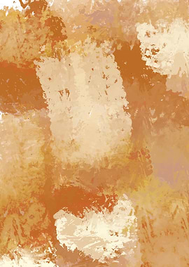 Abstract Painting with Earthy Tones