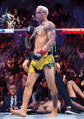 Charles Oliveira UFC Fighter Portrait