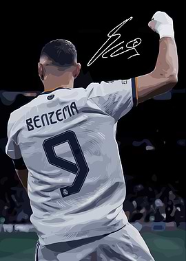Benzema Celebration Art