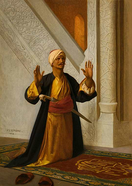 Man Praying by Jean-Léon Gérôme