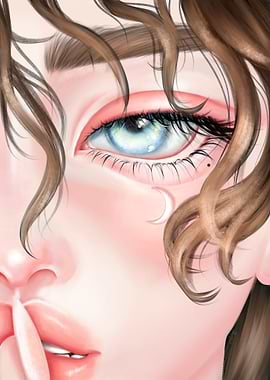 Digital Art: Moon Girl