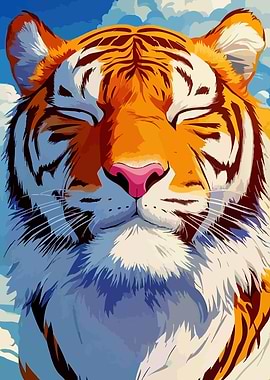 Tranquil Tiger Portrait