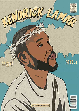 Kendrick Lamar Comic Book Cover Art