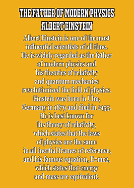 Albert Einstein: The Father of Modern Physics