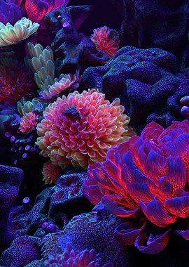 Vibrant Coral Reef Underwater Scene