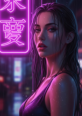 Neon City Portrait