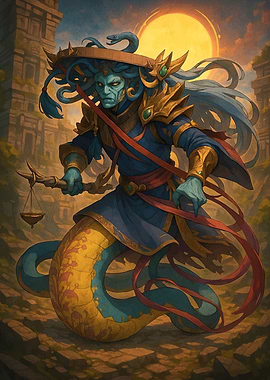 Medusa Warrior Ancient Ruins