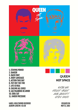 Queen Hot Space Album Cover