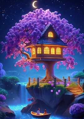 Fantasy Night Landscape