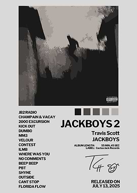 travis scott JACKBOYS 2 Album Cover Art