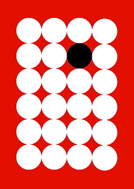 Abstract Geometric Circles Poster
