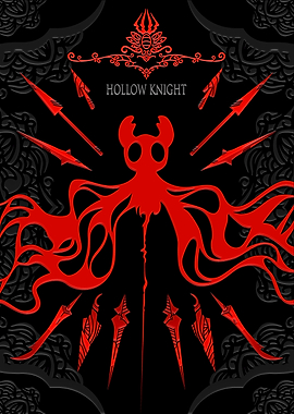 Hollow Knight Red and Black Art