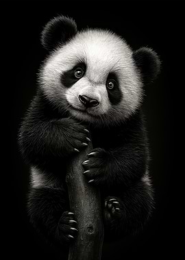 Cute Panda Bear Portrait