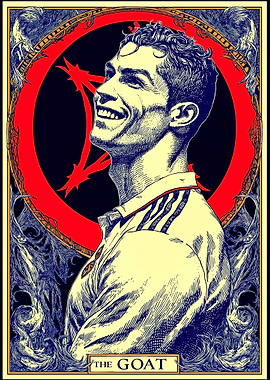 The GOAT Soccer Game Tarot Art Nouveau