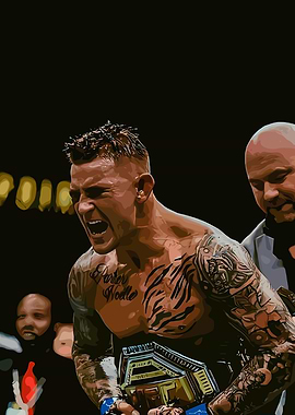 Dustin Poirier UFC Champion Illustration