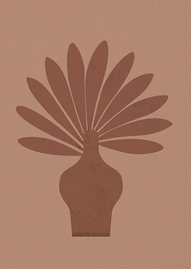 Boho Terracotta Vase Floral