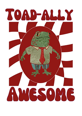 Toad-ally Awesome Retro Cartoon