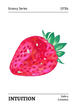 Groovy Series Strawberry Intuition Art