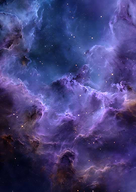 Space Nebula with Stars