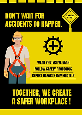Workplace Safety First Poster
