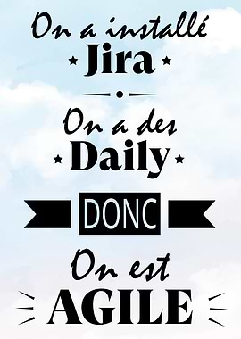 Panneau de citation motivation sur l'Agile
