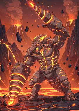 Lava Monster Drill Arms